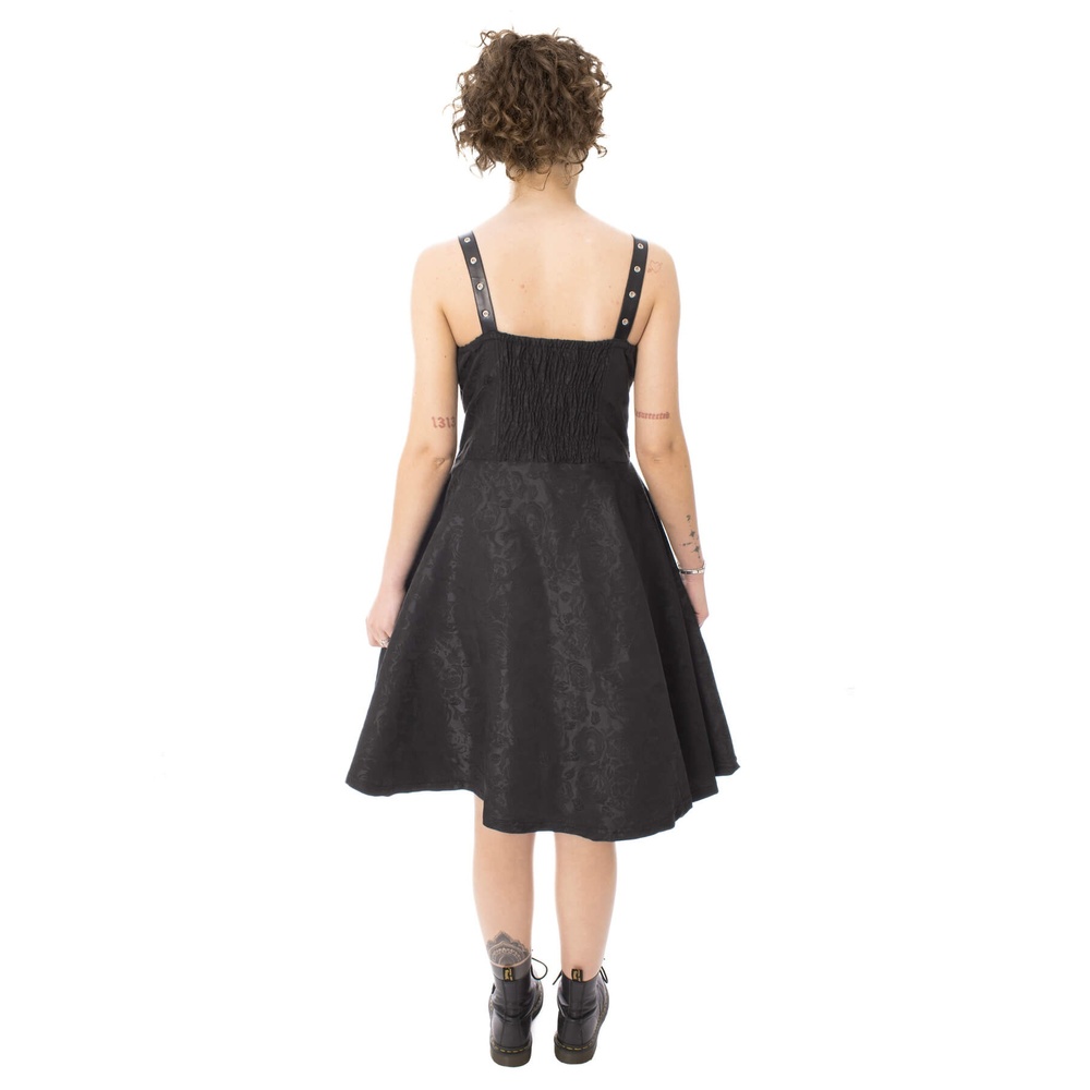 Poizen Industries - Ravens Rose Korte jurk - Zwart